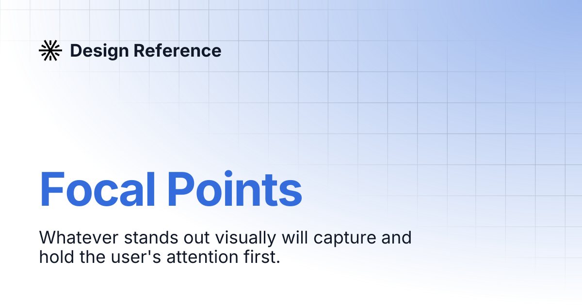 Focal Points | Design Reference