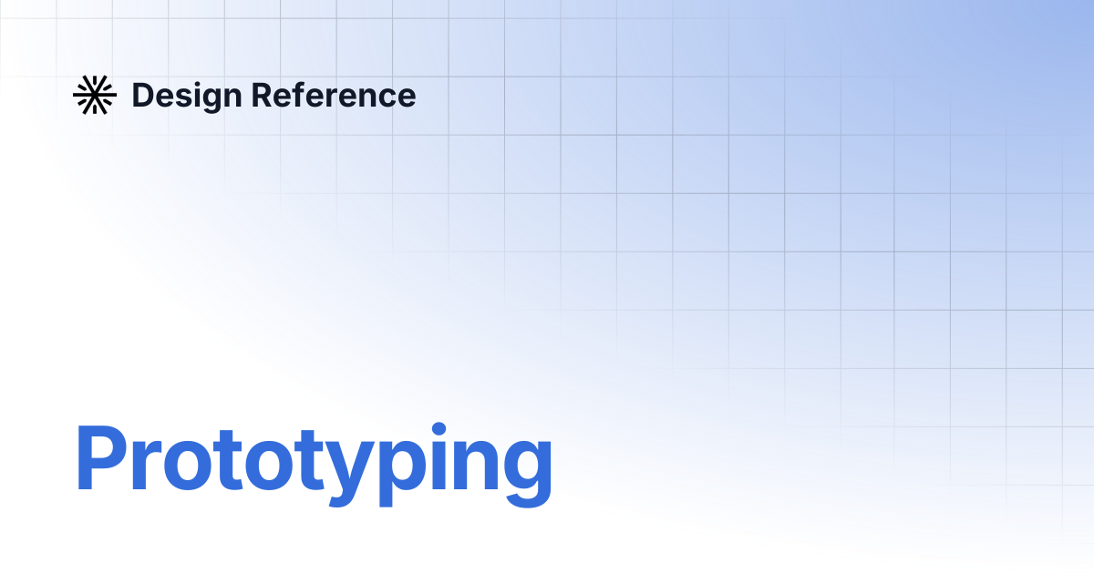 Prototyping | Design Reference